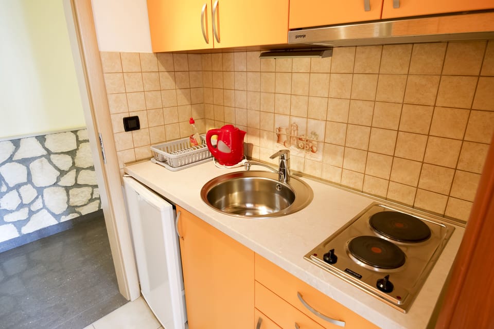 Panoramic Studio, 1 Queen Bed, Sea View | Private kitchenette