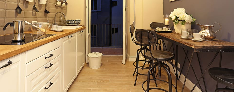 Apartment, 2 Bedrooms | Private kitchen | Full-size fridge, microwave, stovetop, cookware/dishes/utensils