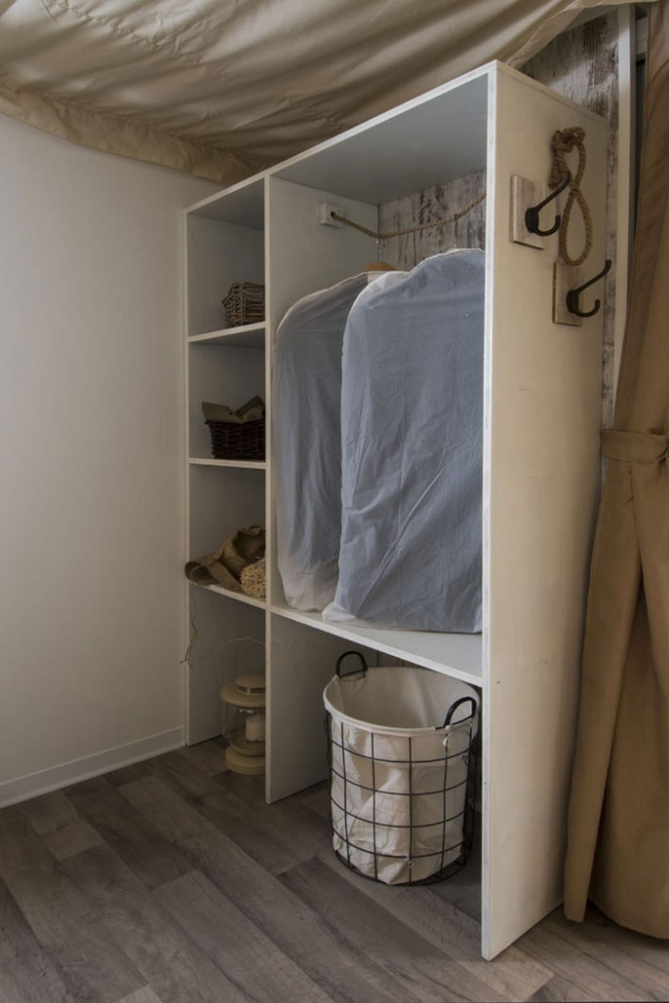 Deluxe Bungalow, Kitchen | Minibar, in-room safe, individually decorated, individually furnished