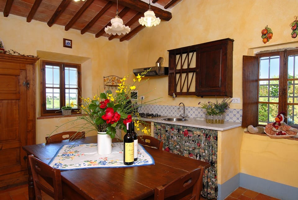 Apartment, 2 Bedrooms, 2 Bathrooms (La Loggia) | Private kitchen | Full-size fridge, oven, stovetop, cookware/dishes/utensils