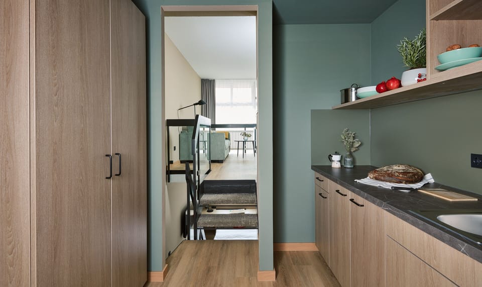 Apartment, Patio | Private kitchen | Mini-fridge, microwave, stovetop, electric kettle