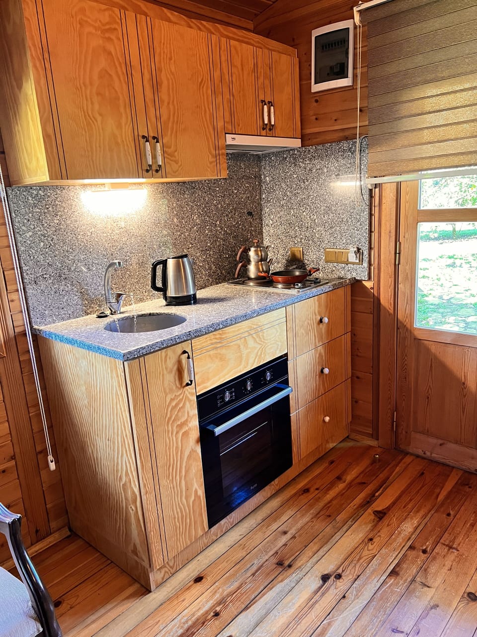Family Bungalow, 2 Bedrooms, Terrace (with living room) | Private kitchen | Fridge, coffee/tea maker, electric kettle