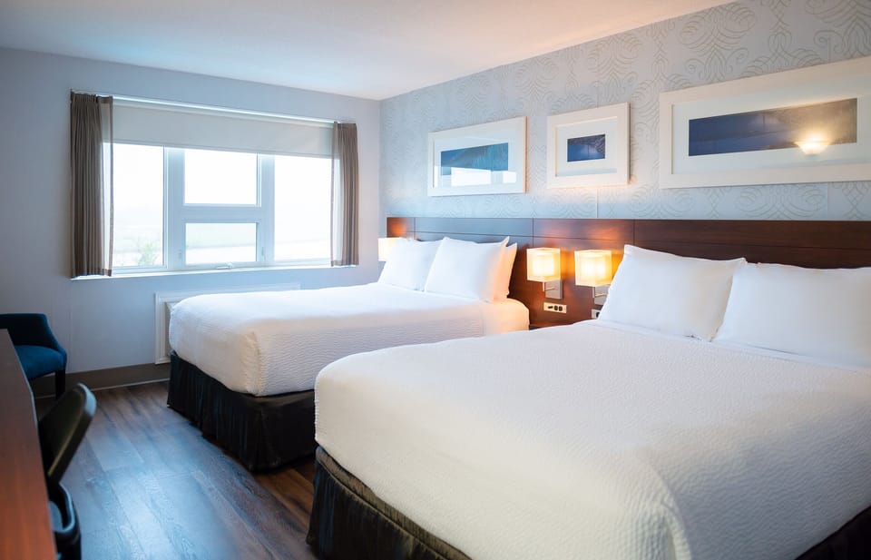 Standard Room, 2 Queen Beds | Desk, iron/ironing board, free WiFi, bed sheets