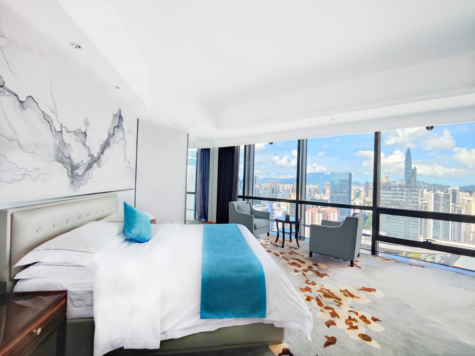 Memory foam beds, minibar, in-room safe, desk