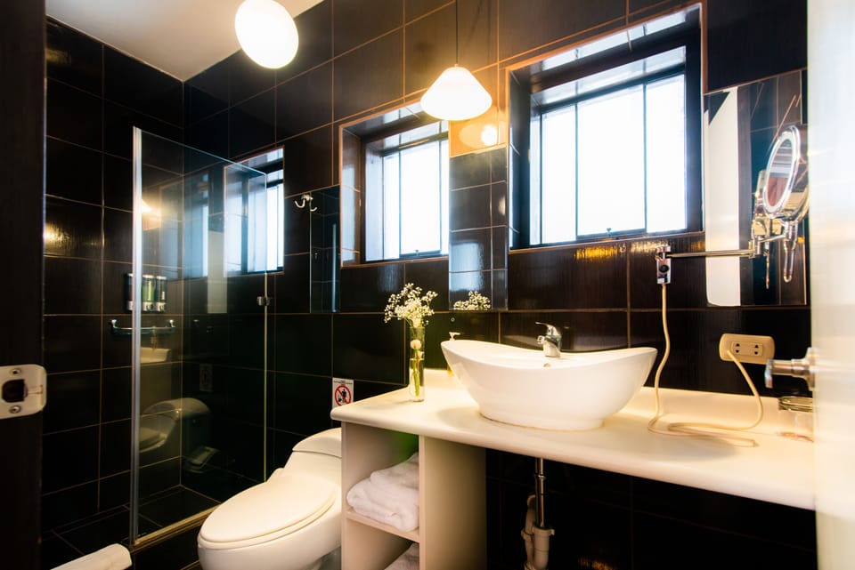 Premium Room | Bathroom | Shower, hair dryer, towels