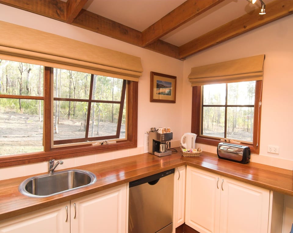 2 Bedroom Spa Loft Cottage | Private kitchen | Espresso maker, coffee/tea maker, fridge, microwave
