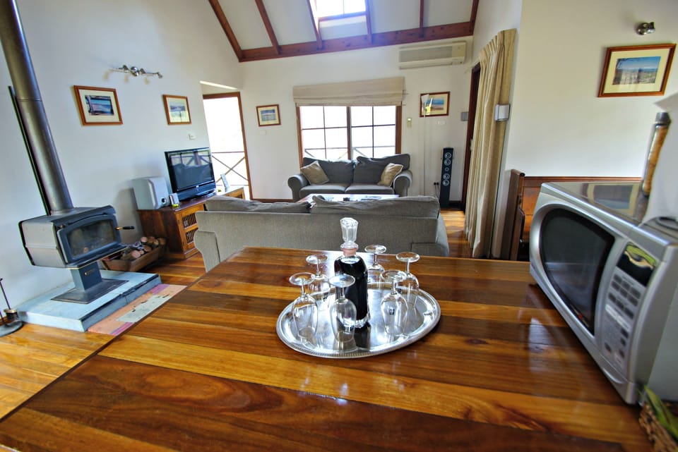 Plasma TV, fireplace, DVD player