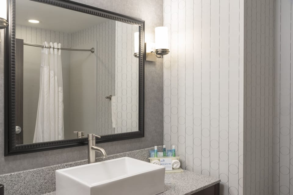 Free toiletries, hair dryer, towels, soap