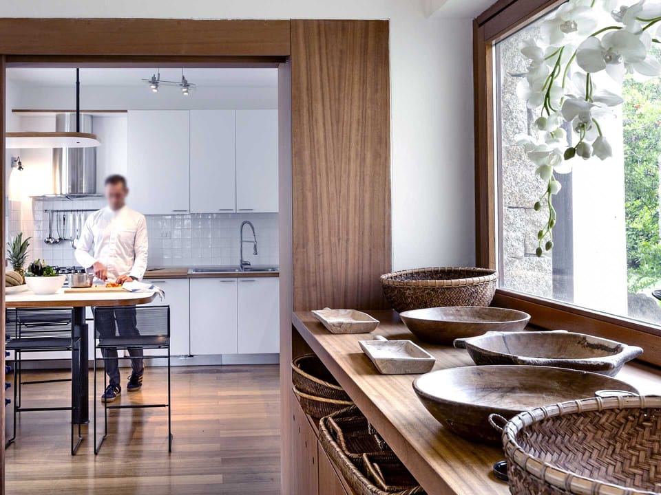 Luxury Villa, Sea View | Private kitchen | Espresso maker, highchair