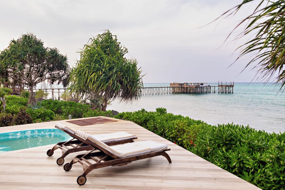 Sea View Villa 4 Bedroom | Premium bedding, minibar, in-room safe, individually decorated