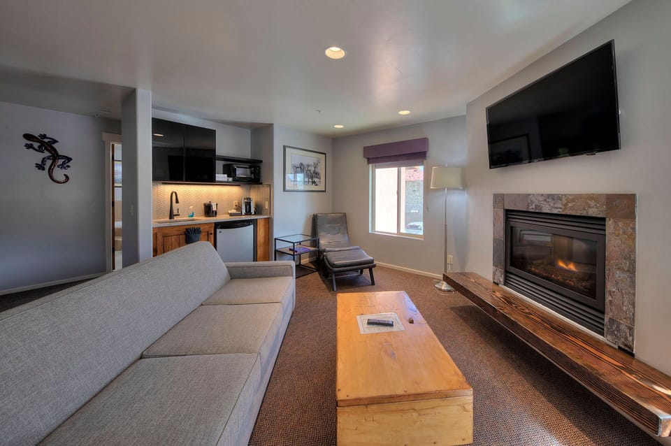 Deluxe Penthouse | Living area | 48-inch flat-screen TV with cable channels, TV