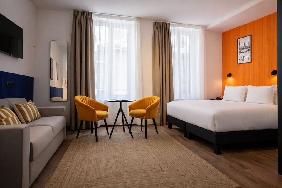 Quadruple Room | Premium bedding, in-room safe, desk, laptop workspace