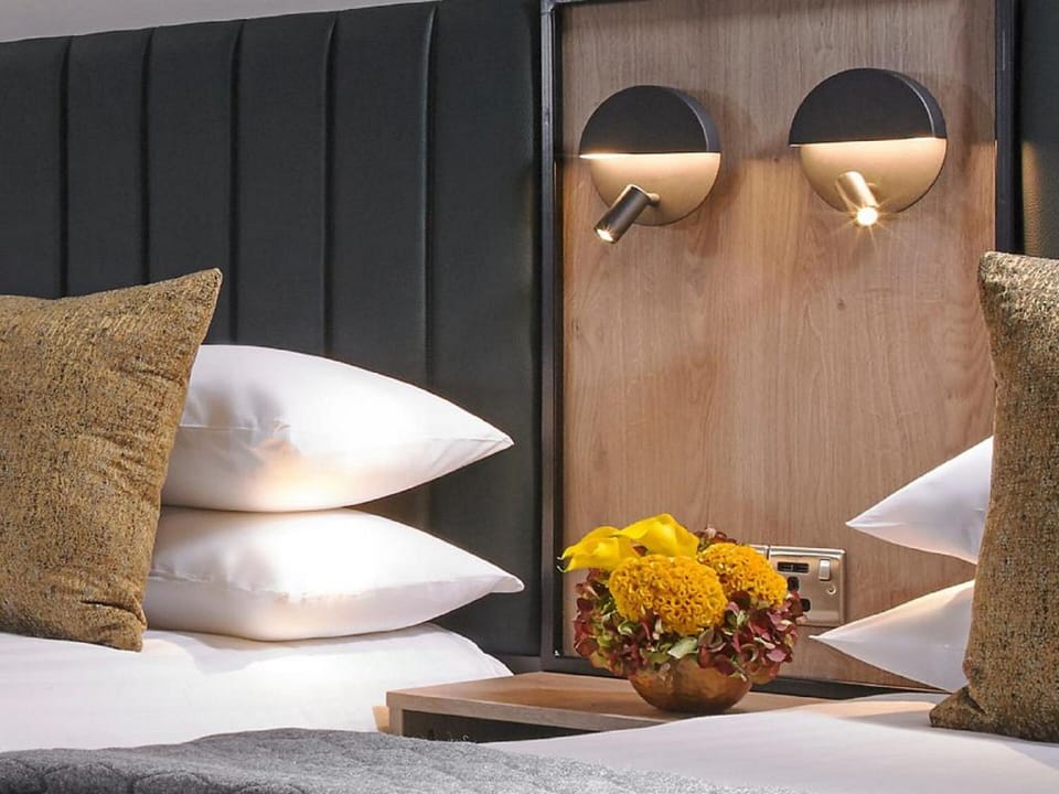 Hypo-allergenic bedding, desk, iron/ironing board