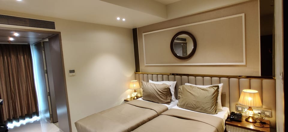 Deluxe Double or Twin Room | Premium bedding, in-room safe, desk, laptop workspace