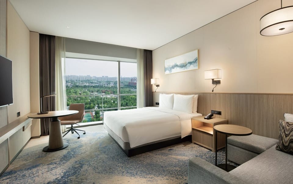 Room, 1 King Bed with Sofa bed | Premium bedding, down comforters, Select Comfort beds, minibar