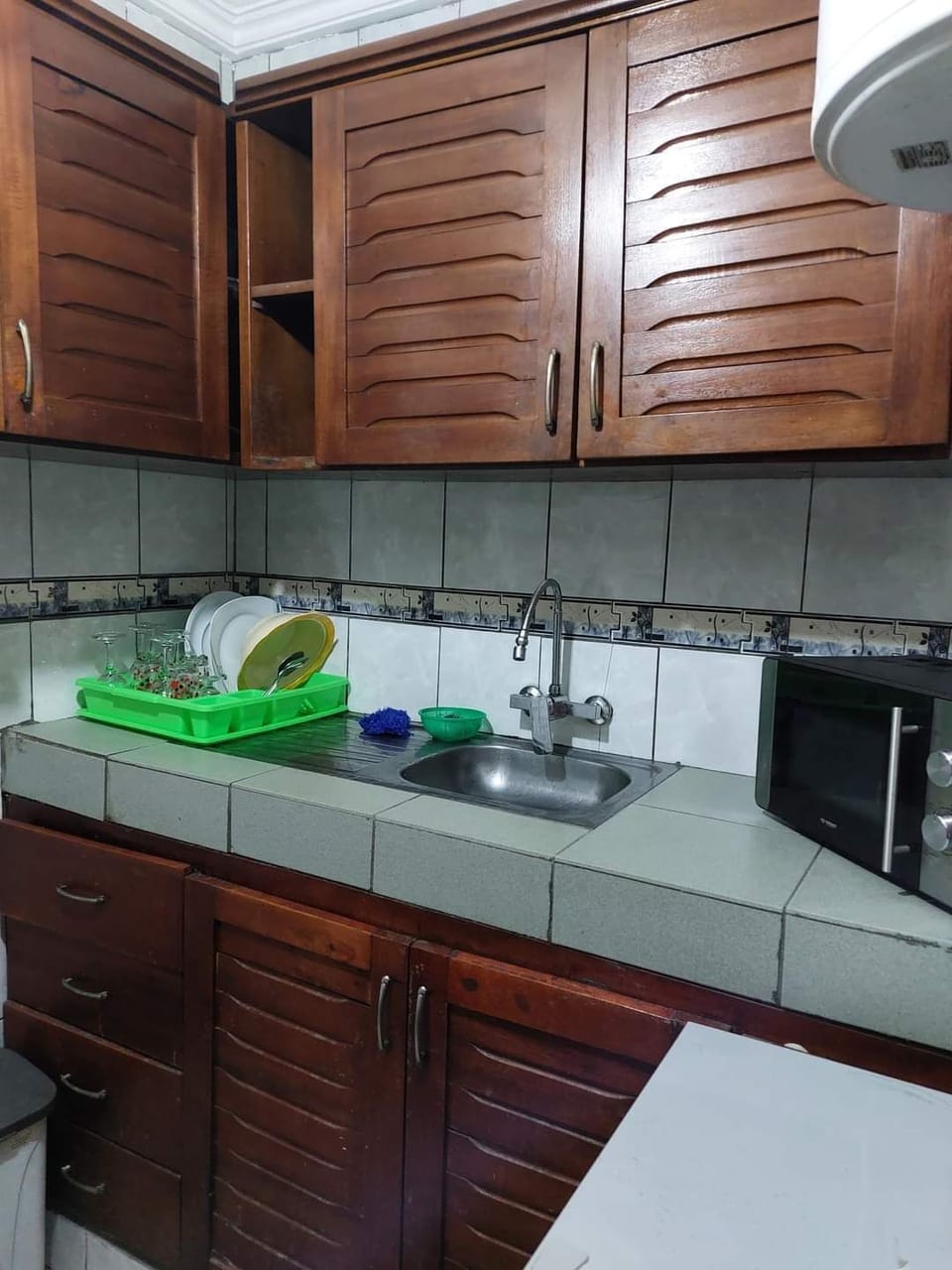 Studio | Private kitchen | Espresso maker, coffee/tea maker, full-size fridge, microwave