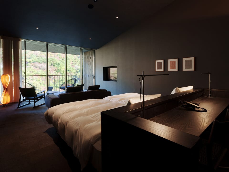 Premium Design Room with Semi-Open-Air Bath and Terrace Non Smoking | In-room safe, WiFi (free), bed sheets
