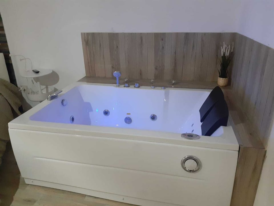 Romantic Studio Suite, Jetted Tub | Private spa tub