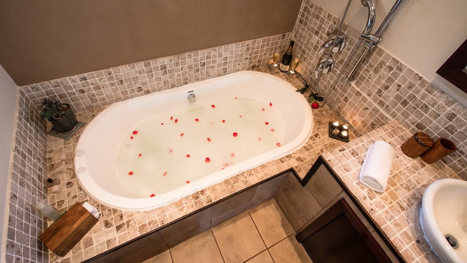 Free toiletries, hair dryer, towels