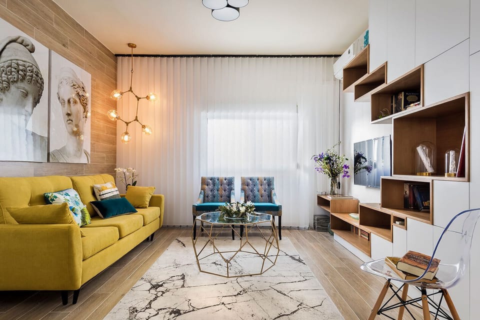 Apartment (2 Bedrooms) | Living area | 32-inch flat-screen TV with cable channels, TV