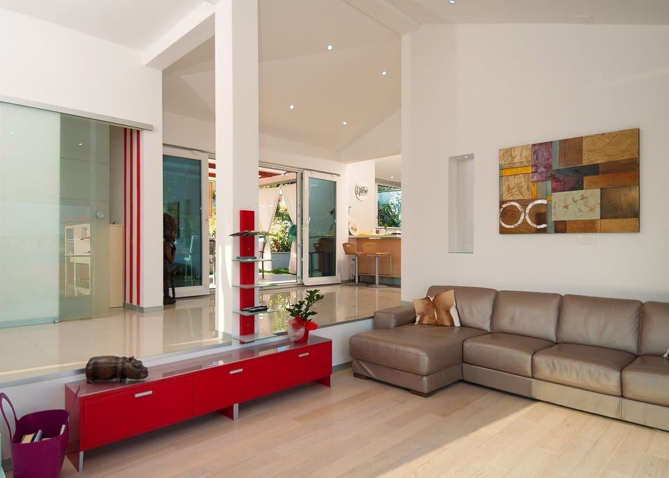 Villa, Private Pool | Living area | Flat-screen TV