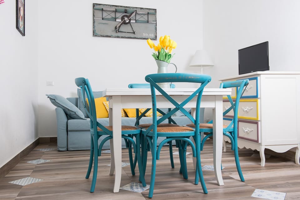 Superior Apartment, 1 Bedroom | Living area | 28-inch flat-screen TV with digital channels, TV