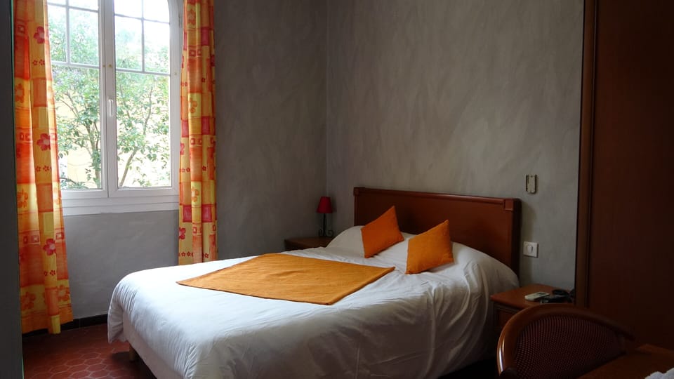 Desk, blackout drapes, iron/ironing board (on request), WiFi (free)