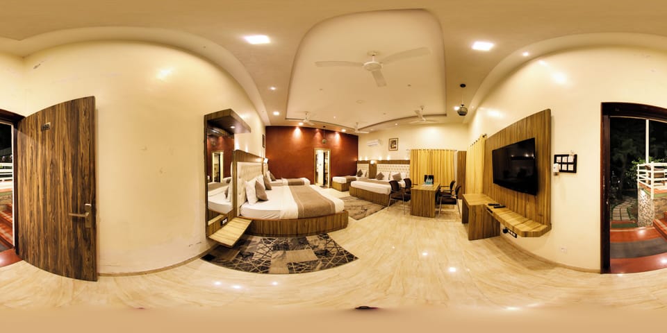 Family Room, 3 Double beds | View from room