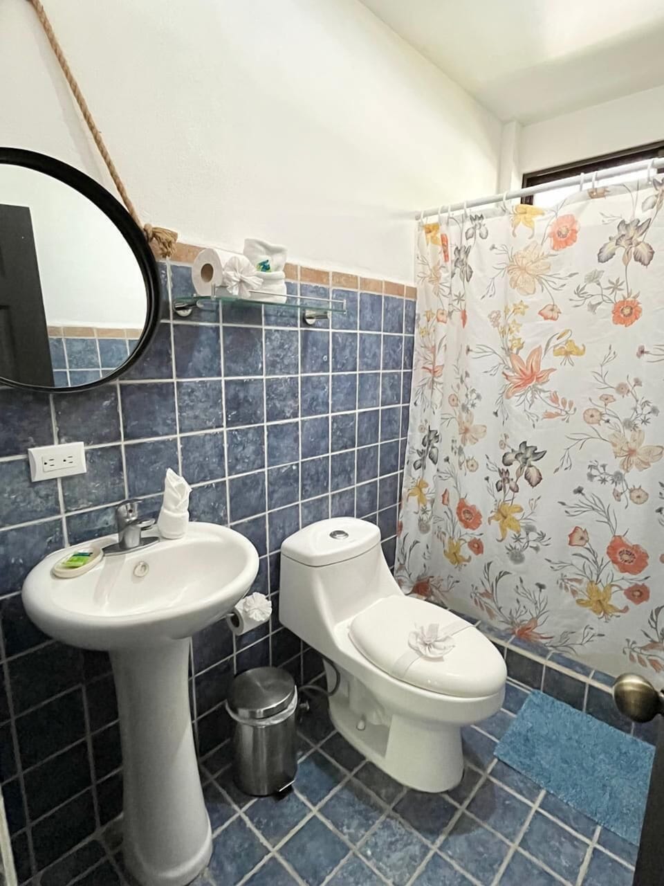 Deluxe Room, 2 Queen Beds | Bathroom | Shower, soap, shampoo, toilet paper