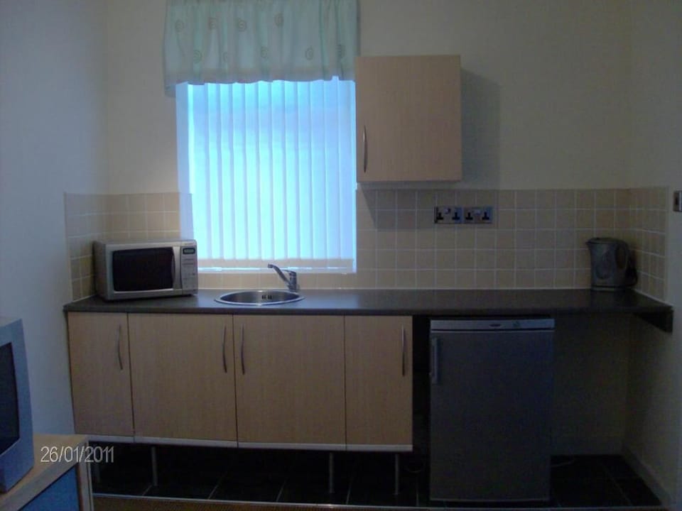 Coffee/tea maker, electric kettle, highchair, cookware/dishes/utensils