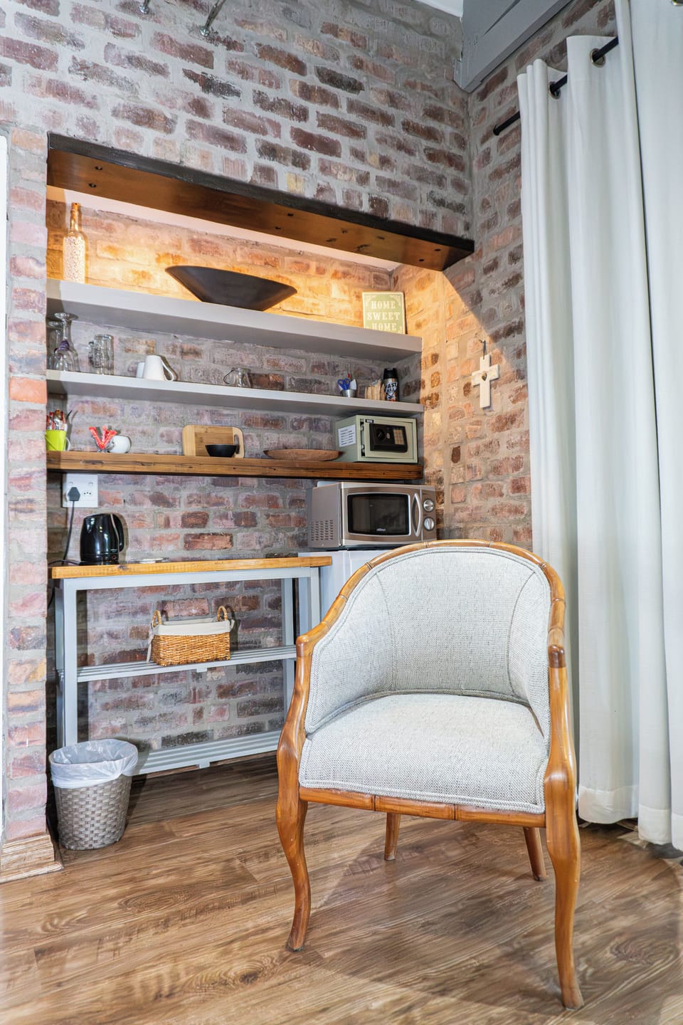 Honeymoon Room, 1 Bedroom (R3) | Private kitchen | Fridge, coffee/tea maker, electric kettle, highchair