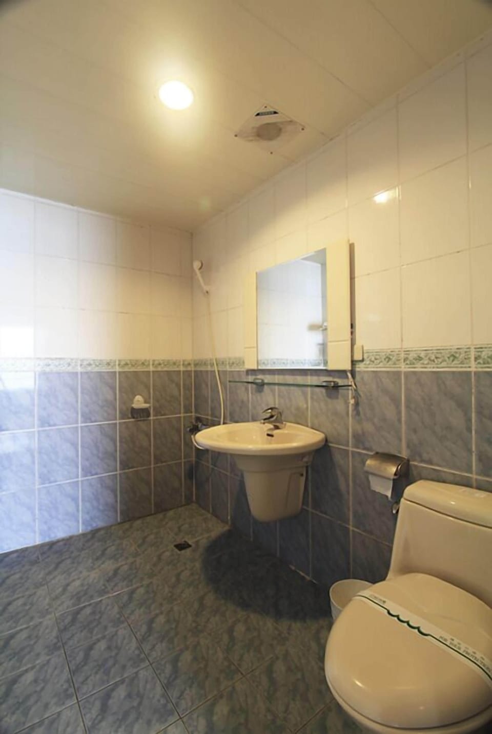 Shower, free toiletries, hair dryer, slippers