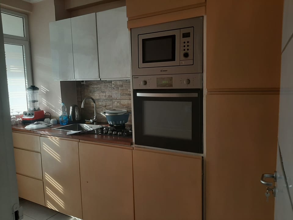 Economy Apartment, 1 Bedroom | Private kitchen | Full-size fridge, microwave, oven, stovetop