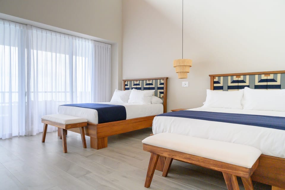 Memory foam beds, in-room safe, individually decorated