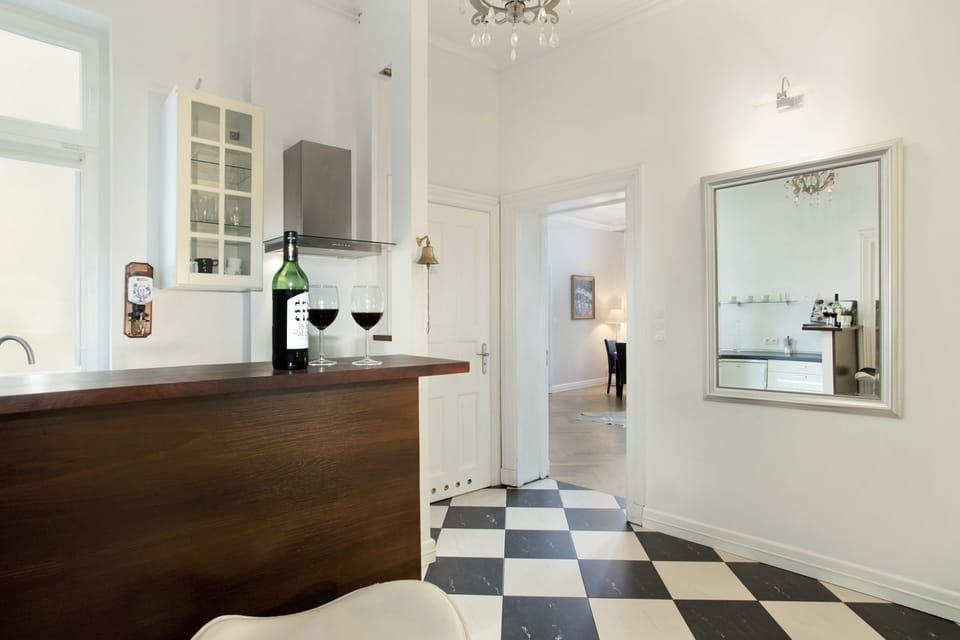Apartment | Private kitchen | Espresso maker, coffee/tea maker, fridge, microwave
