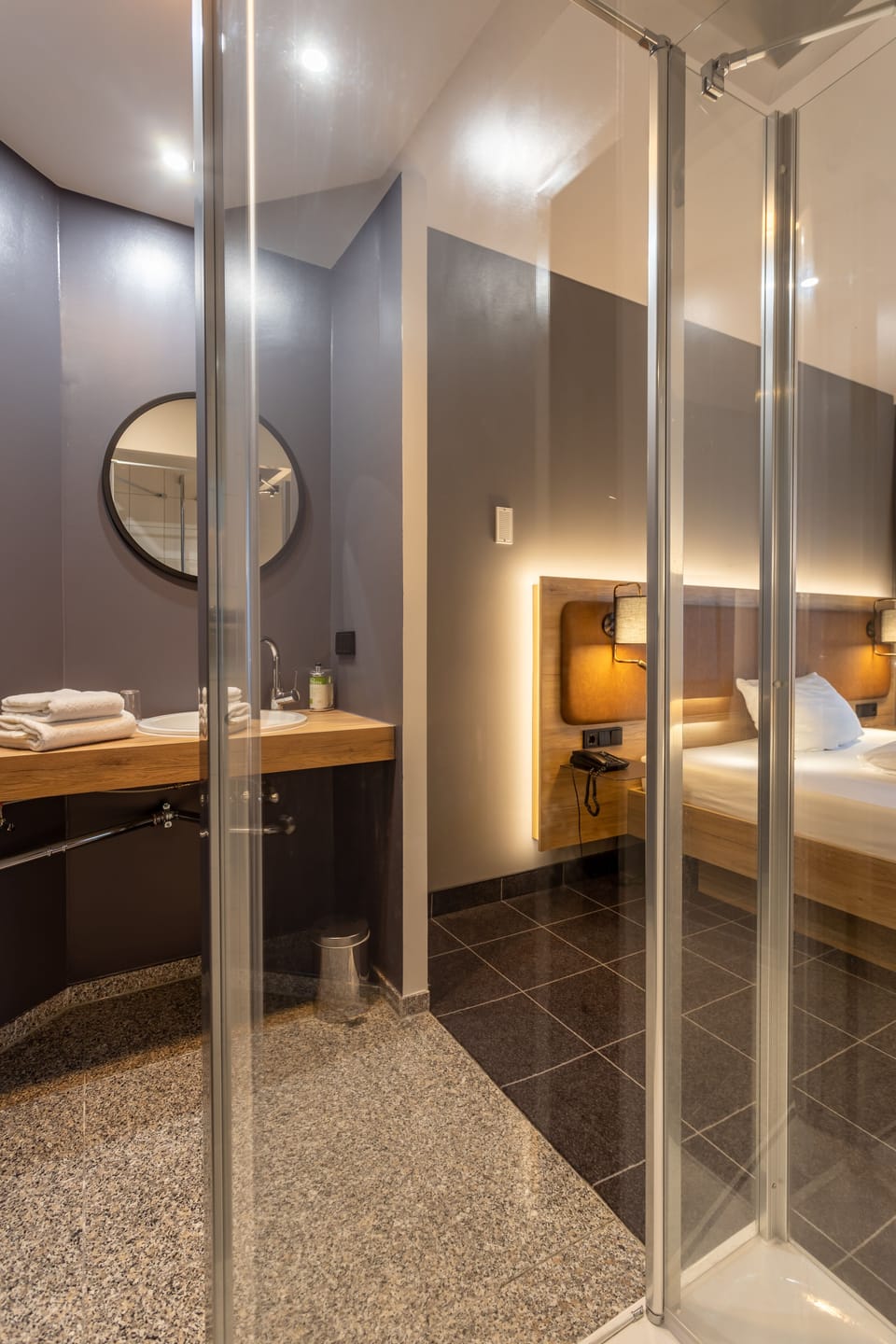 Eco-friendly toiletries, hair dryer, towels