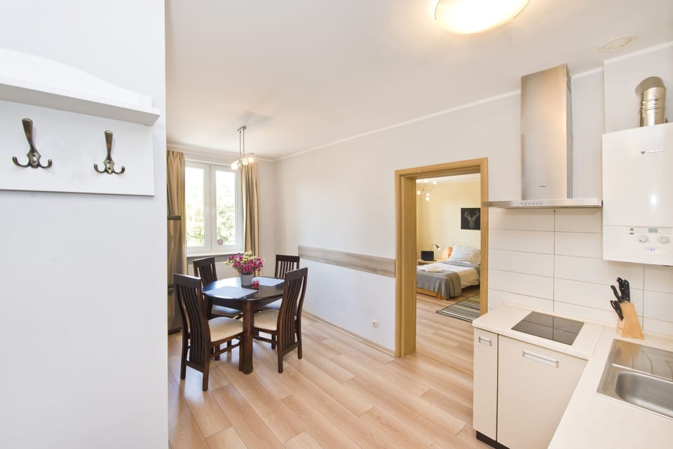 Apartment | Private kitchen | Fridge, oven, stovetop, electric kettle