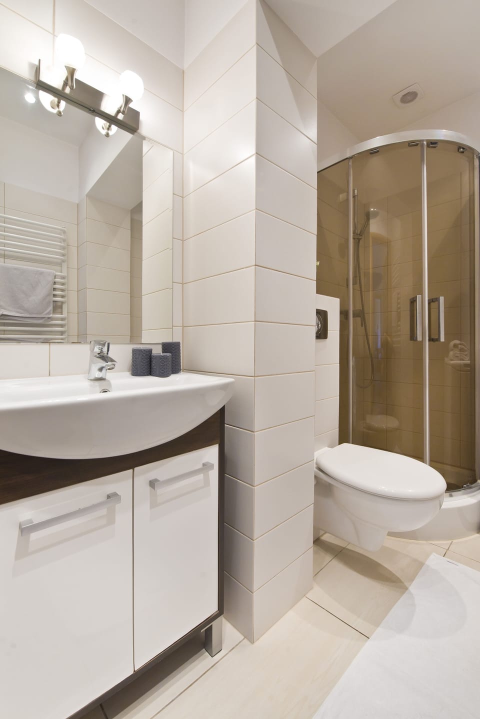 Apartment | Bathroom | Shower, hair dryer, towels, shampoo