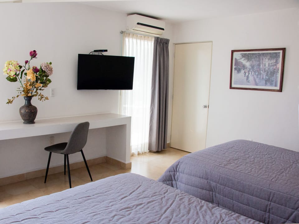 Standard Double Room, 2 Double Beds | Desk, free WiFi