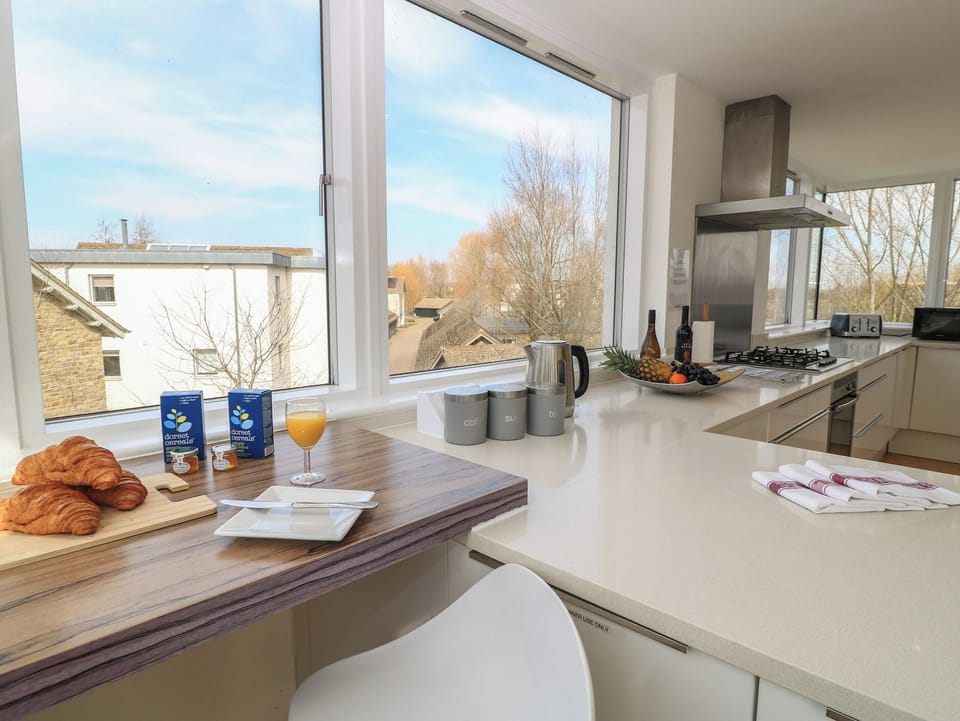 Fridge, oven, stovetop, cookware/dishes/utensils