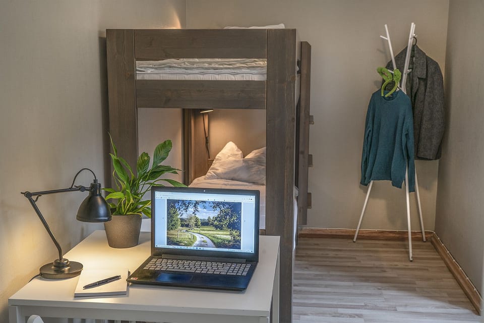 6-bed room - private bathroom | Desk, blackout drapes, soundproofing, iron/ironing board