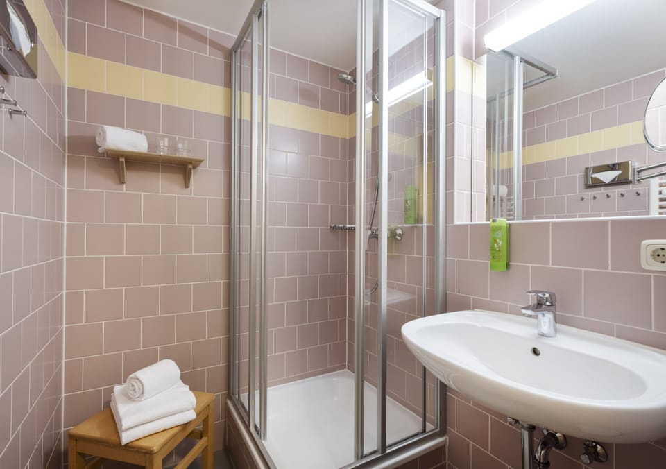 Free toiletries, hair dryer, towels