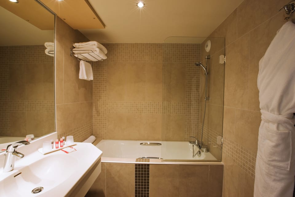 Superior Double Room | Bathroom | Shower, free toiletries, hair dryer, bathrobes
