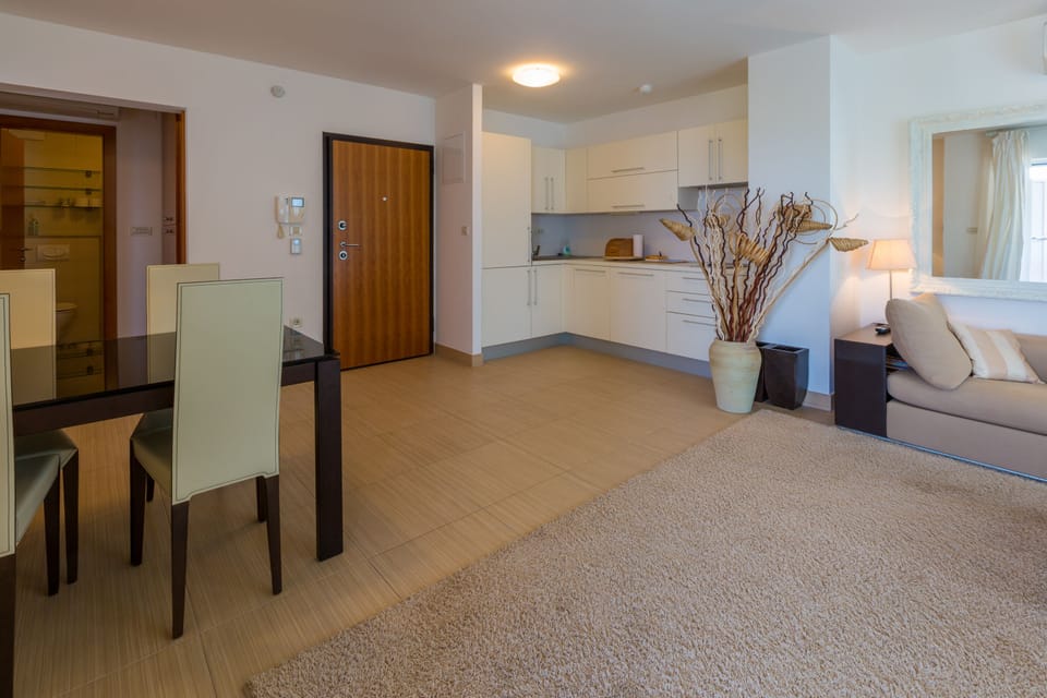 Apartment, 2 Bedrooms, Sea View | Living area | Flat-screen TV