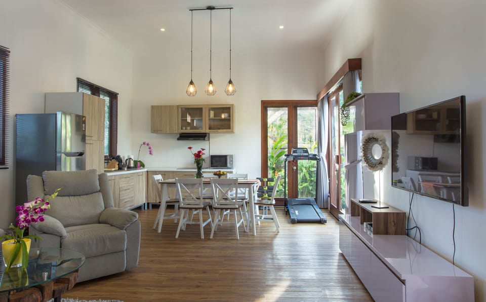Deluxe Villa, 2 Bedrooms, Private Pool, Ground Floor | Living area | TV