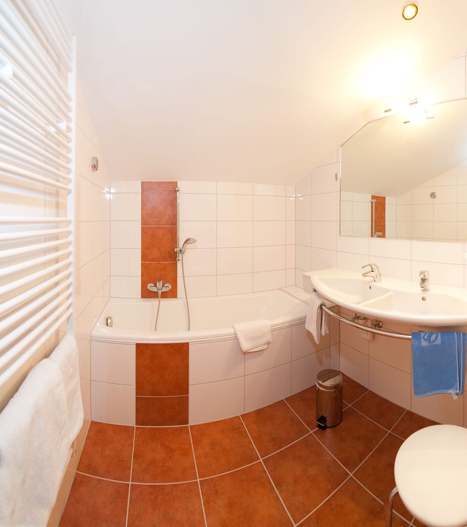 Free toiletries, hair dryer, bathrobes, towels