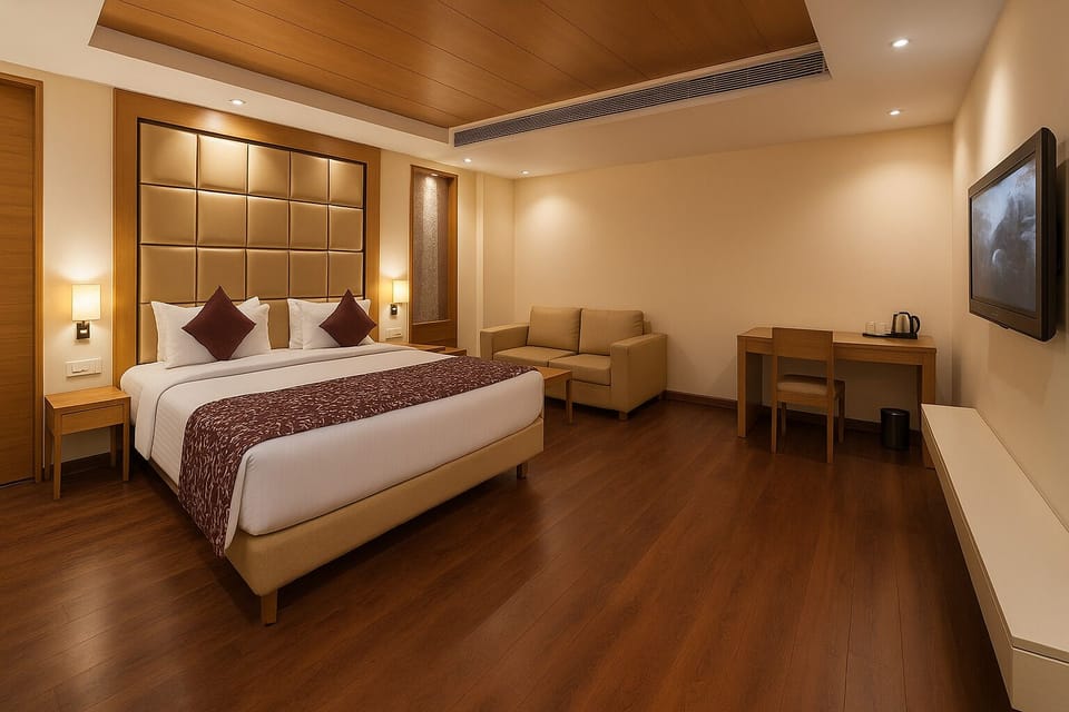 Club Room, 1 King Bed | Minibar, desk, soundproofing, iron/ironing board