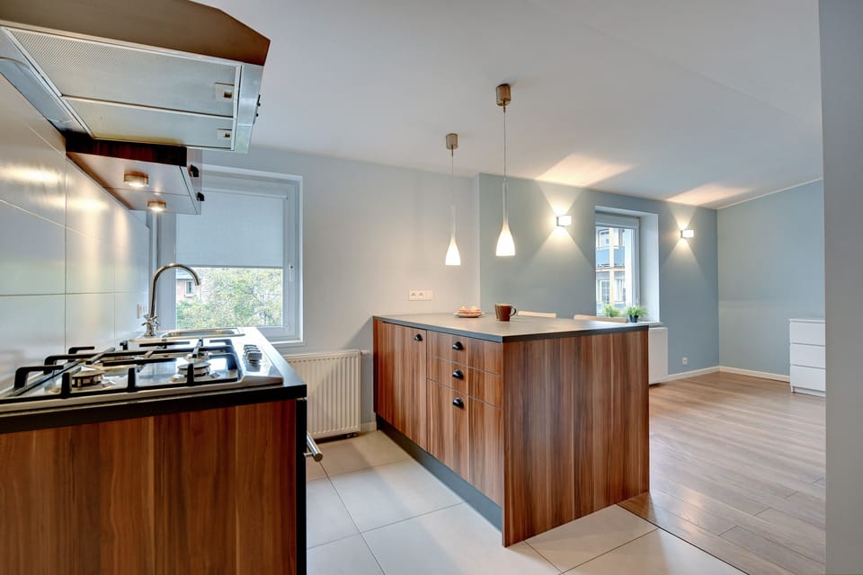 Basic Apartment | Private kitchen | Full-size fridge, oven, stovetop, dishwasher