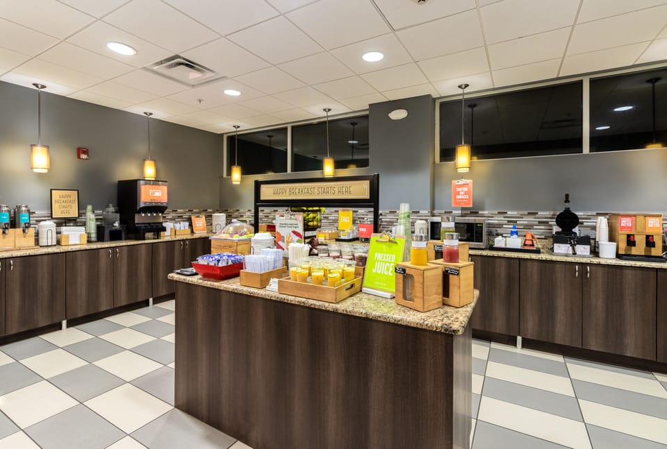 Free daily buffet breakfast