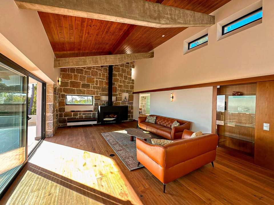 Luxury country house, 2 bedrooms, sea view (Panorama Residence) | Living area | Flat-screen TV